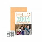 Hello New Year Postcard Template - Digital Download