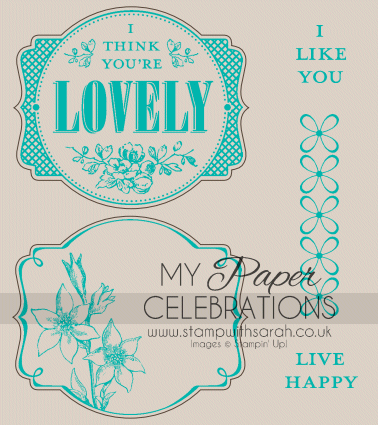 You're Lovely Saleabration Stamp Set
